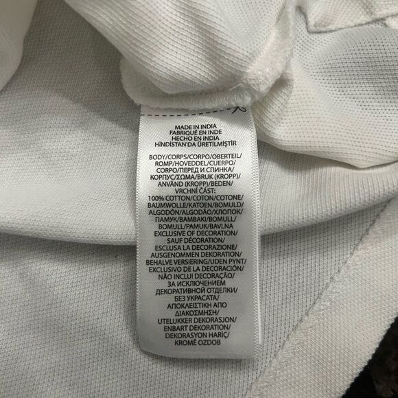 CHAMPION Boys Graphic Polo Ralph Lauren Shirt White Cotton - Picture 5 of 5